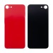 Задняя крышка для iPhone SE 2020 Красный (стекло, широкий вырез под камеру, логотип) - Премиум#1961466