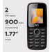 Мобильный телефон BQ-1800L One Black#1958087