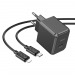 СЗУ с выходом USB Hoco CS15A (PD30W/QC/1USB/Кабель Type-C - Lightning) черное#1958924