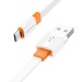 Кабель USB - micro USB Borofone BX89 100см 2,4A (white/orange) (217509)#1969360