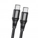 Кабель Type-C - Type-C Hoco X50 Excellent (повр. уп) 100W 100см 5A  (black) (223307)#1961071