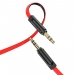Аудиосоединитель Hoco UPA16 AUX 3,5мм-3,5мм, 1м красный#1958949