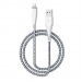 Кабель USB - Apple lightning Borofone BX25 Powerful (повр. уп) 100см 2,4A  (white) (223370)#2041072