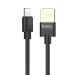 Кабель USB - Apple lightning Hoco U55 Outstanding (повр. уп) 120см 2,4A  (black) (223483)#1969315