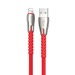 Кабель USB - Apple lightning Hoco U58 Core (повр. уп) 120см 2,4A  (red) (223487)#1963798