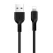 Кабель USB - Apple lightning Hoco X20 Snowy Spirit (повр. уп) 100см 2,4A  (black) (223511)#1963724