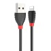 Кабель USB - Apple lightning Hoco X27 Excellent (повр. уп) 120см 2,4A  (black) (223536)#1969312