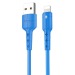 Кабель USB - Apple lightning Hoco X30 Star (повр. уп) 120см 2A  (blue) (223542)#1963821