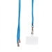 Шнурок текстильный на шею с карабином (круглый) (blue) (225711)#2017604