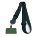 Шнурок текстильный на шею с карабином (плоский широкий) (dark green) (225721)#1969468
