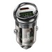 Адаптер Автомобильный Hoco Z53A Vision PD30W+QC3.0 (transparent black) (225395)#1966583