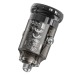 Адаптер Автомобильный Hoco Z53A Vision PD30W+QC3.0 (transparent black) (225395)#1966585