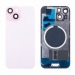 Задняя крышка для iPhone 15 (A3090) в сборе со стеклом камеры Розовый (стекло, монолит, MagSafe, логотип) - Премиум#2069925
