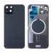 Задняя крышка для iPhone 15 Plus (A3094) в сборе со стеклом камеры Черный (стекло, монолит, MagSafe, логотип) - Премиум#2069915