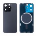 Задняя крышка для iPhone 15 Pro (A3102) в сборе со стеклом камеры Черный (стекло, монолит, MagSafe, логотип) - Премиум#2069908