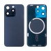 Задняя крышка для iPhone 15 Pro (A3102) в сборе со стеклом камеры Синий (стекло, монолит, MagSafe, логотип) - Премиум#2069900