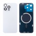Задняя крышка для iPhone 15 Pro Max (A3106) в сборе со стеклом камеры Белый (стекло, монолит, MagSafe, логотип) - Премиум#2069899