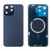 Задняя крышка для iPhone 15 Pro Max (A3106) в сборе со стеклом камеры Синий (стекло, монолит, MagSafe, логотип) - Премиум#2069894