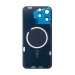 Задняя крышка для iPhone 15 Pro Max в сборе со стеклом камеры Синий (стекло, MagSafe, логотип) - Премиум#2004829