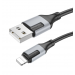 Кабель USB - Apple lightning Borofone BX101 Creator 100см 2,4A  (black) (225489)#1974864