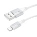 Кабель USB - Apple lightning Borofone BX101 Creator 100см 2,4A  (white) (225490)#1969291