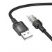 Кабель USB - Apple lightning Hoco U129 Spirit 120см 2,4A  (black) (225341)#1969297