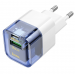Адаптер Сетевой Hoco C131a USB/Type-C 30W (transparent blue) (222415)#1964745