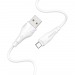 Кабель USB - micro USB Borofone BX18 (повр. уп) 200см 2,4A  (white) (223673)#1969310