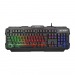 Клавиатура проводная игровая Гарнизон GK-330G, мембранная, 104 клавиш, подсветка Rainbow, мультимедиа#1968117