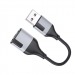 Адаптер Borofone BV19 Creator 2-in-1 USB - 3.5mm (black) (225503)#1990674