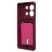 Чехол-накладка - SC304 с картхолдером для "Xiaomi Redmi Note 13 5G Global" (bordo) (228020)#2101322