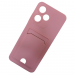 Чехол силиконовый Infinix HOT 30 Play матовый цветной с визитницей розовый#2061633