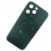 Чехол силиконовый iPhone 13 Pro Magsafe темно зеленый#1995282