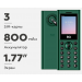 Мобильный телефон BQ 1858 Barrel Green+Black#1972461