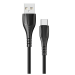 Кабель USB - Type-C Borofone BX37 Wieldy (повр. уп) 100см 3A  (black) (228483)#1974269