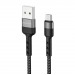 Кабель USB - micro USB Borofone BX34 Advantage (повр. уп) 100см 2,4A  (black) (228539)#1976012