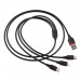 Кабель USB - Multi connector Borofone BX17 3in1 (повр. уп.) 100см 2,4A  (black) (228523)#1976028