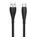 Кабель USB - Type-C Borofone BX38 Cool (повр. уп) 100см 3A  (black) (228550)#1976049