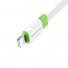 Кабель USB - Apple lightning Borofone BX89 100см 2,4A (white/green) (217507)#1976715