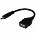 Кабель OTG - Mini usb (черный) 15 см#2111808