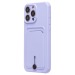 Чехол-накладка - SC304 с картхолдером для "Apple iPhone 15 Pro Max" (light violet) (228135)#2101315