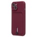 Чехол-накладка - SC304 с картхолдером для "Apple iPhone 15" (bordo) (228126)#2101303