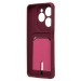 Чехол-накладка - SC304 с картхолдером для "Infinix Hot 40" (bordo) (226976)#2101340