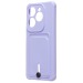 Чехол-накладка - SC304 с картхолдером для "Infinix Hot 40" (light violet) (226977)#2101339