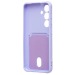 Чехол-накладка - SC304 с картхолдером для "Samsung Galaxy S24" (light violet) (228139)#2101395
