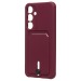 Чехол-накладка - SC304 с картхолдером для "Samsung Galaxy S24+" (bordo) (228142)#2101392