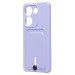 Чехол-накладка - SC304 с картхолдером для "TECNO Camon 20" (light violet) (228175)#2101380