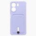 Чехол-накладка - SC304 с картхолдером для "Xiaomi Poco C65" (light violet) (225746)#1982512
