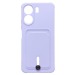 Чехол-накладка - SC304 с картхолдером для "Xiaomi Poco C65" (light violet) (225746)#2103529