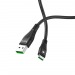Кабель USB - Type-C Hoco U53 Flash (повр. уп.) 120см 5A  (black) (229224)#1983474